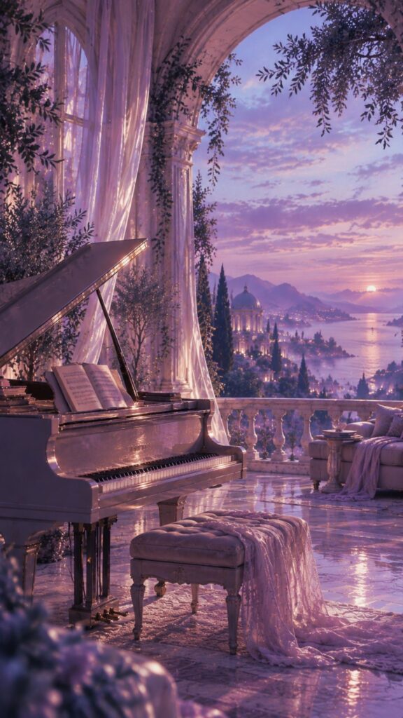 A grand piano in Lunah's World.